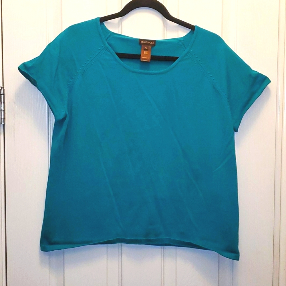 Teal XL‎ Crewneck Sweater by Multiples